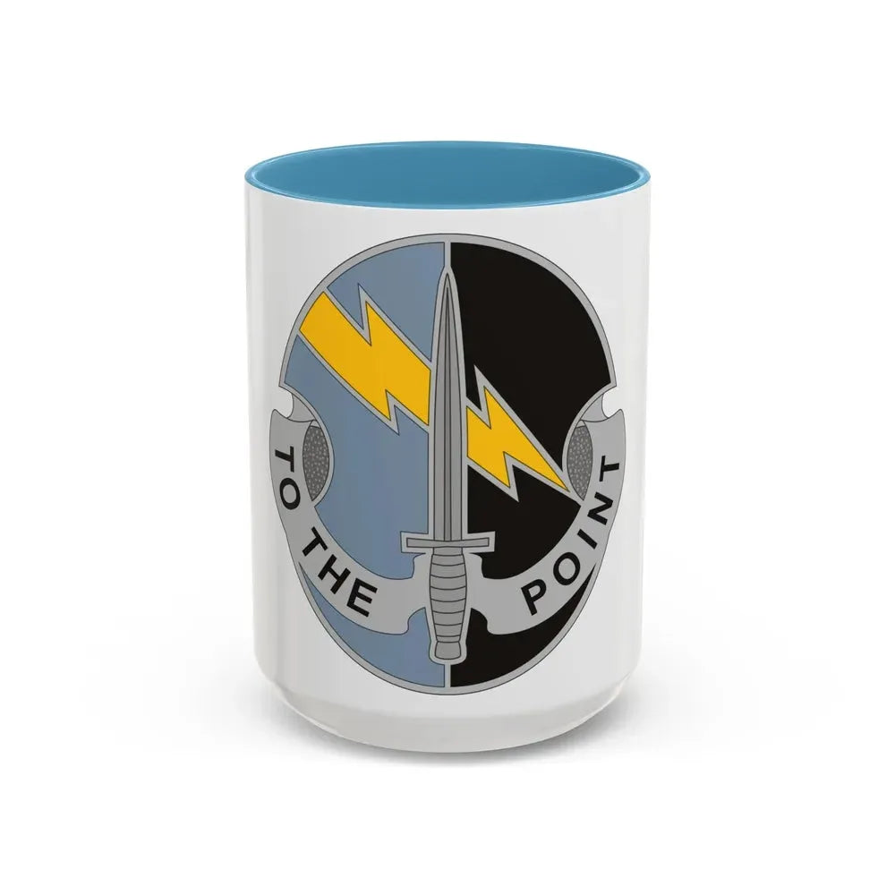 560th Battlefield Surveillance Brigade 2 (U.S. Army) Accent Coffee Mug 15oz Light Blue - Go Mug Yourself