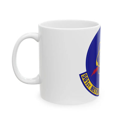 561 Network Operations Squadron ACC (U.S. Air Force) White Coffee Mug-Go Mug Yourself