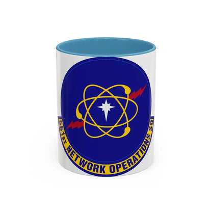 561 Network Operations Squadron ACC (U.S. Air Force) Accent Coffee Mug 11oz Light Blue - Go Mug Yourself