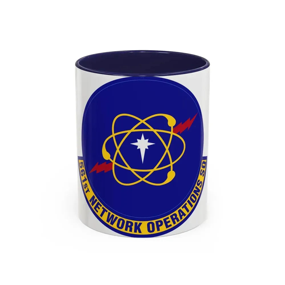 561 Network Operations Squadron ACC (U.S. Air Force) Accent Coffee Mug 11oz Navy - Go Mug Yourself