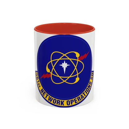 561 Network Operations Squadron ACC (U.S. Air Force) Accent Coffee Mug 11oz Red - Go Mug Yourself