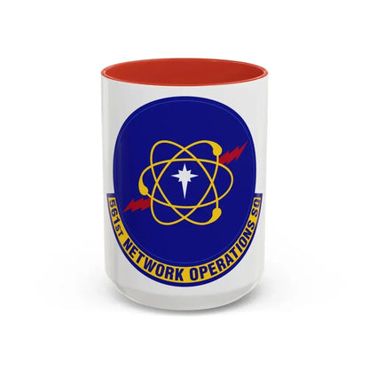 561 Network Operations Squadron ACC (U.S. Air Force) Accent Coffee Mug 15oz Red - Go Mug Yourself