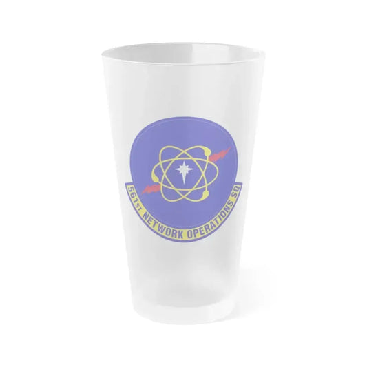 561 Network Operations Squadron ACC (U.S. Air Force) Frosted Pint Glass 16oz 16oz Frosted - Go Mug Yourself