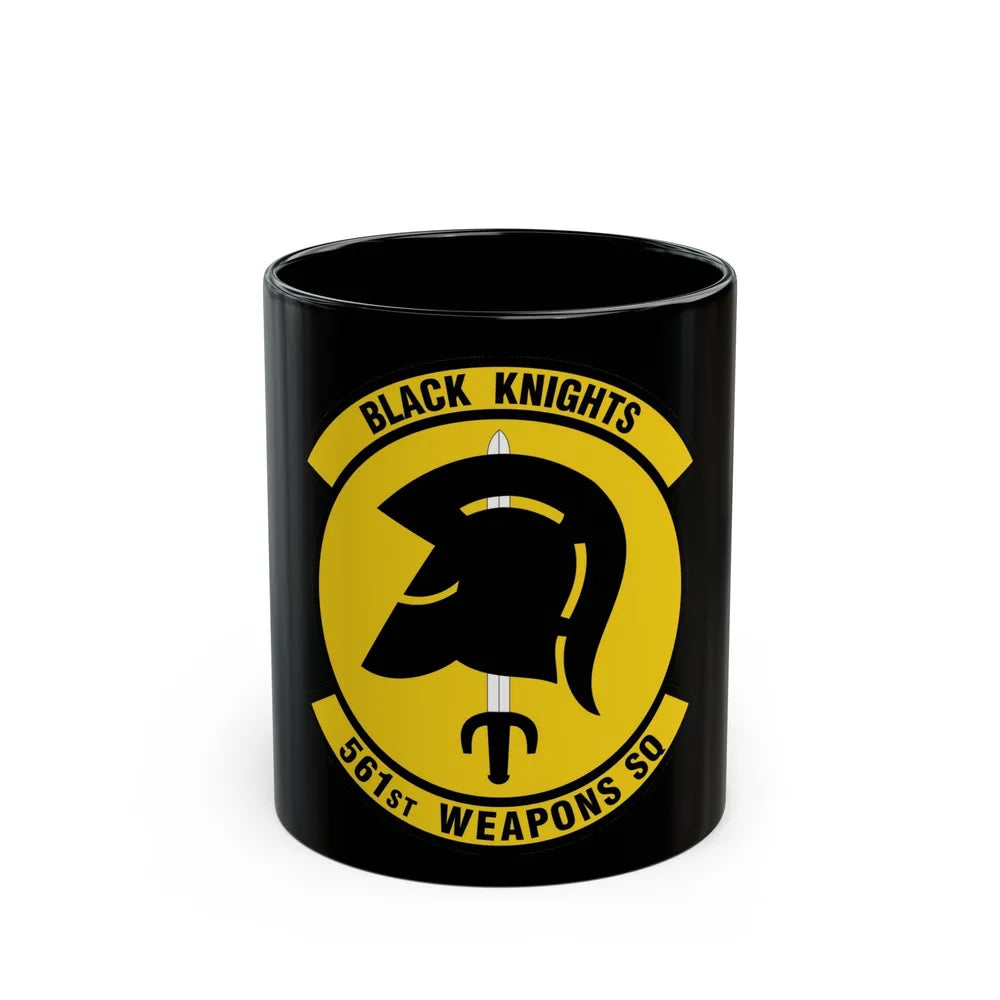 561 Weapons Squadron ACC (U.S. Air Force) Black Coffee Mug-11oz-Go Mug Yourself