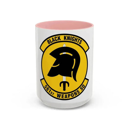 561 Weapons Squadron ACC (U.S. Air Force) Accent Coffee Mug 15oz Pink - Go Mug Yourself