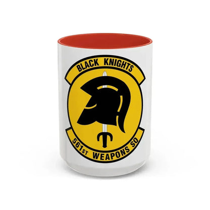 561 Weapons Squadron ACC (U.S. Air Force) Accent Coffee Mug 15oz Red - Go Mug Yourself