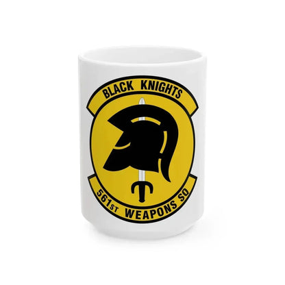 561 Weapons Squadron ACC (U.S. Air Force) White Coffee Mug 15oz - Go Mug Yourself