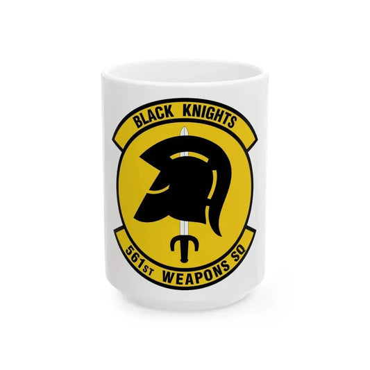 561 Weapons Squadron ACC (U.S. Air Force) White Coffee Mug 15oz - Go Mug Yourself