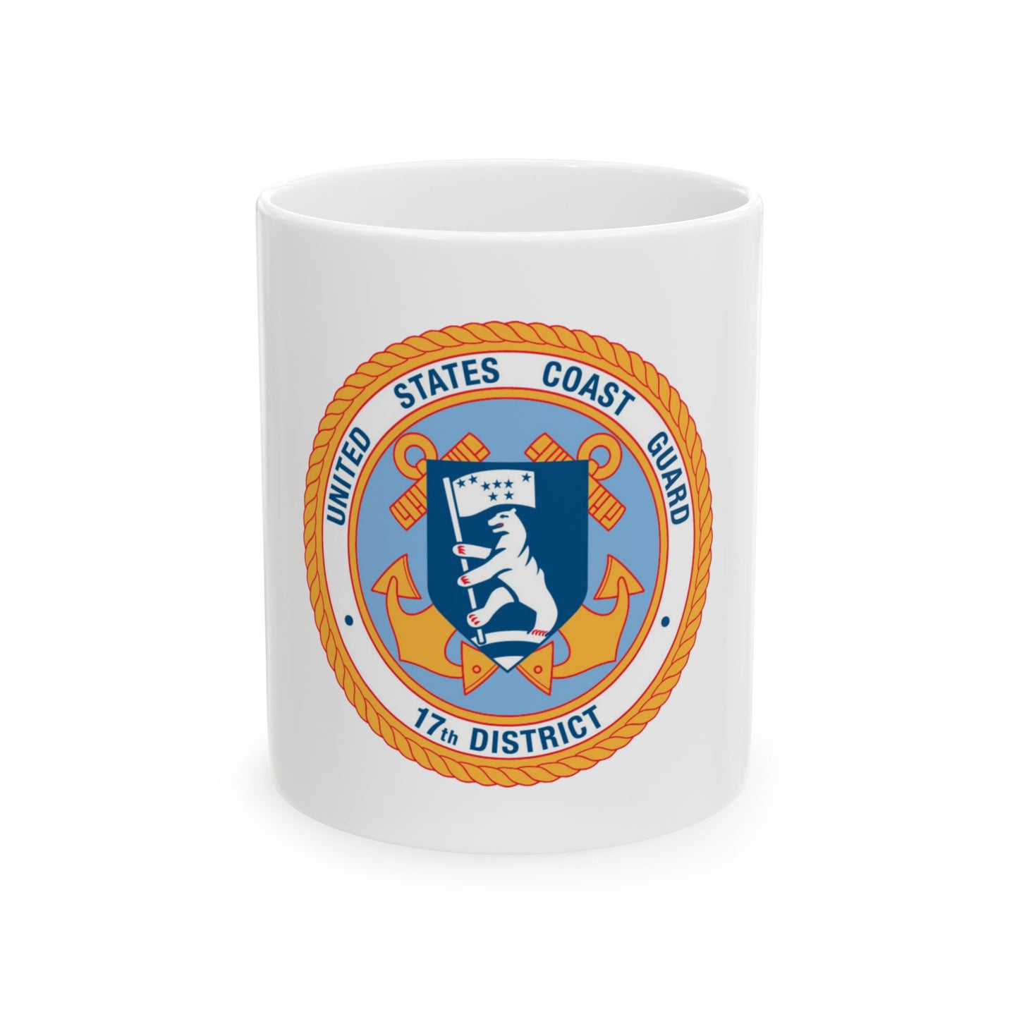 17th CG District (U.S. Coast Guard) White Coffee Mug