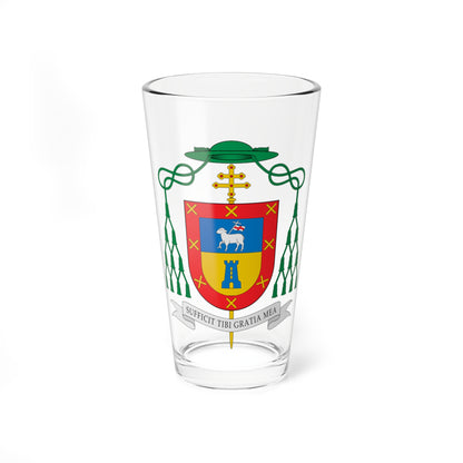 Escudo de Alberto Ortega Martín (Spain) (Coat of Arms) Pint Glass 16oz