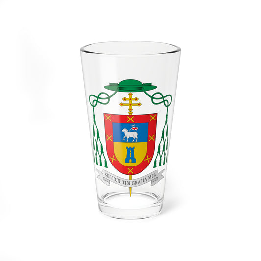 Escudo de Alberto Ortega Martín (Spain) (Coat of Arms) Pint Glass 16oz