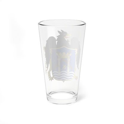 Escudo de Trujillo Perú (Peru) (Coat of Arms) Pint Glass 16oz