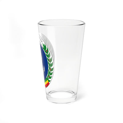 Logo of the Ethiopian Naval Force (Ethiopia) (Coat of Arms) Pint Glass 16oz