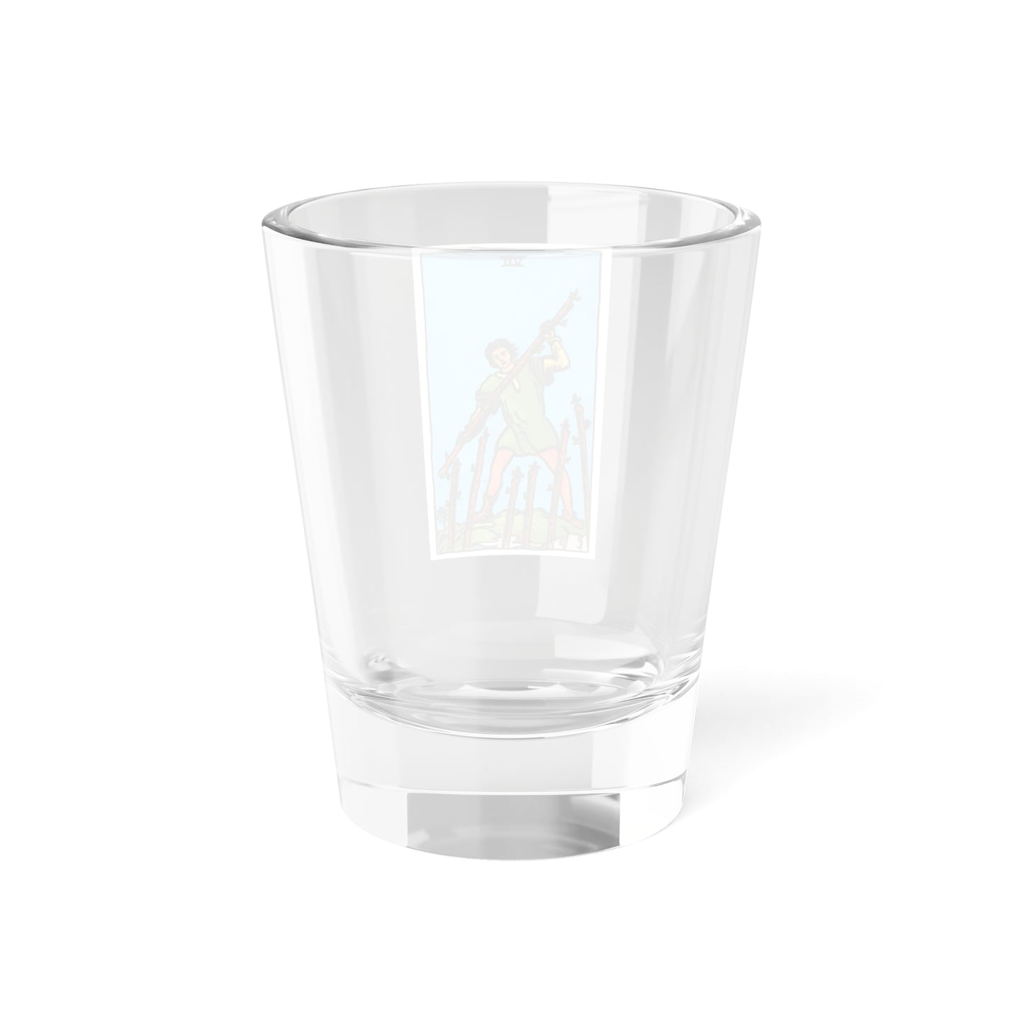 The 7 of Wands (Tarot Card) Shot Glass 1.5oz-Go Mug Yourself