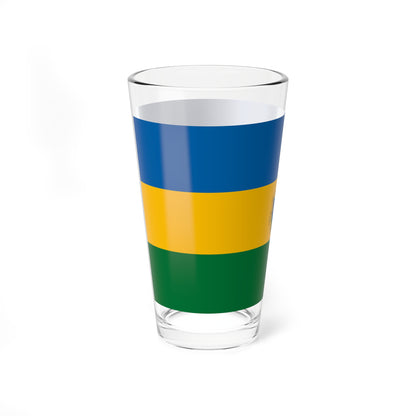 Flag of Piliscsaba variant (Hungary) Pint Glass 16oz