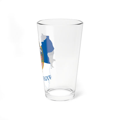 Flag-map of Tolna County (Hungary) Pint Glass 16oz