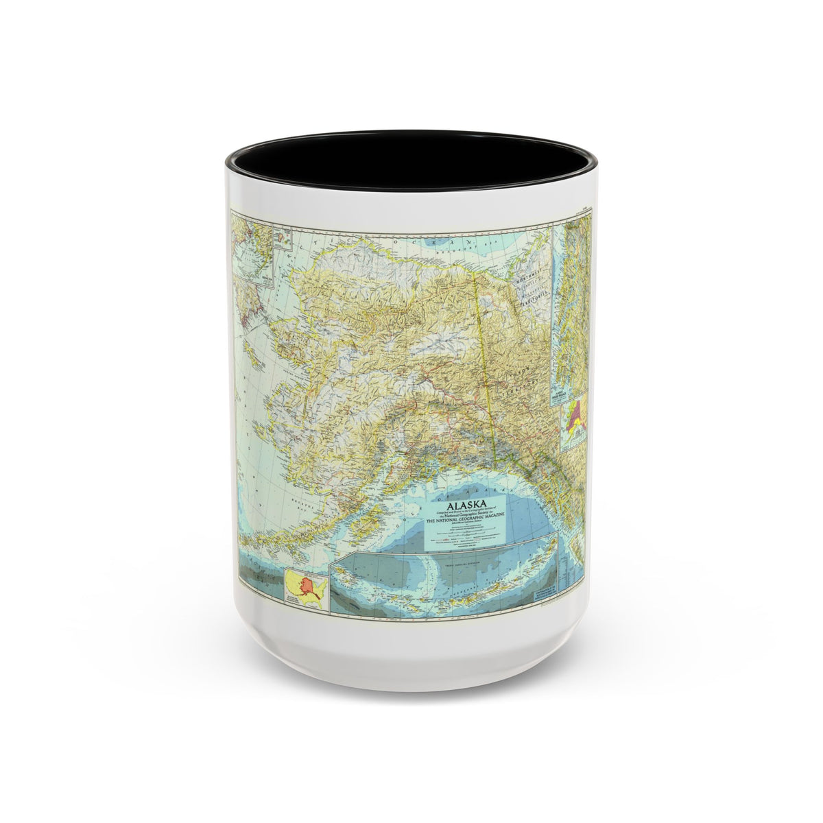 USA - Alaska (1956) (Map) Accent Coffee Mug