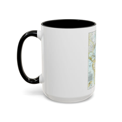 Atlantic Ocean (1941) (Map) Accent Coffee Mug