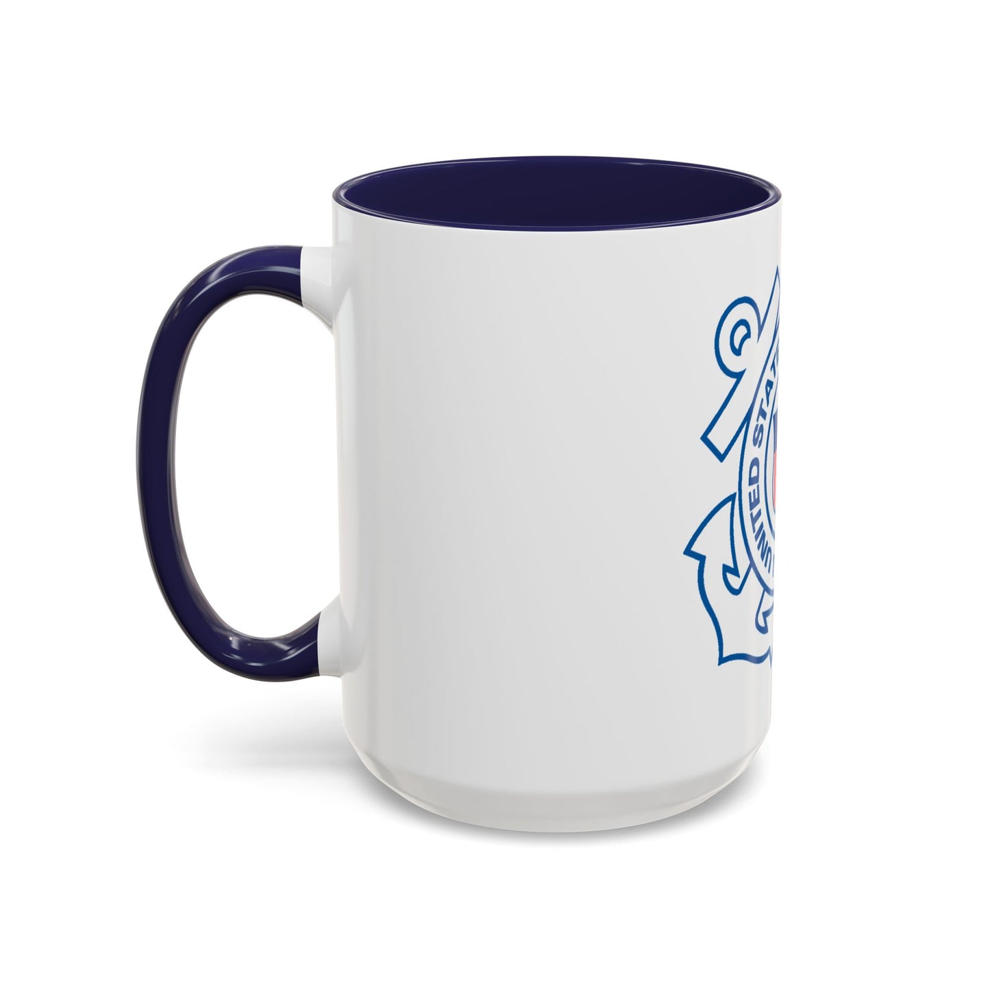 USCG Official Emblem (U.S. Coast Guard) Accent Coffee Mug