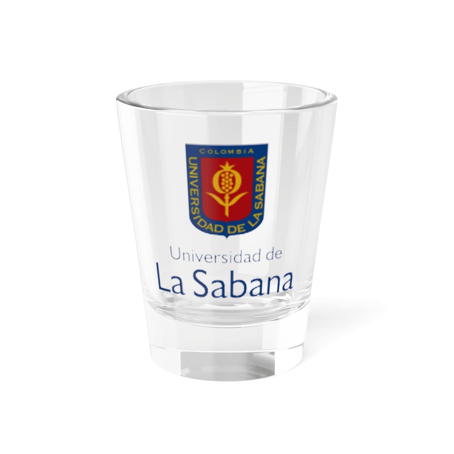 Logo de la Universidad de La Sabana (Colombia) (Coat of Arms) Shot Glass 1.5oz