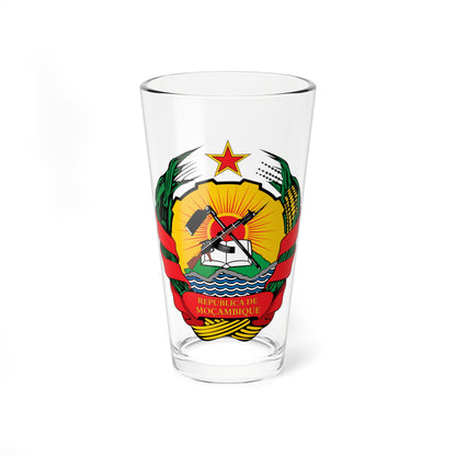 Emblem of Mozambique (Mozambique) (Coat of Arms) Pint Glass 16oz