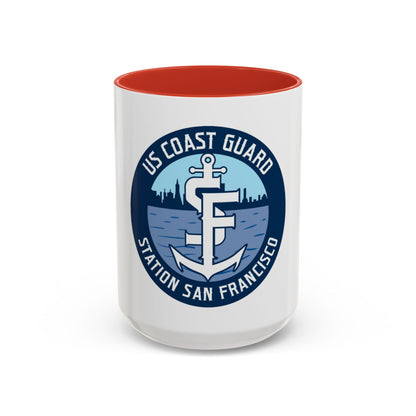 USCG Station San Francisco (U.S. Coast Guard) Accent Coffee Mug