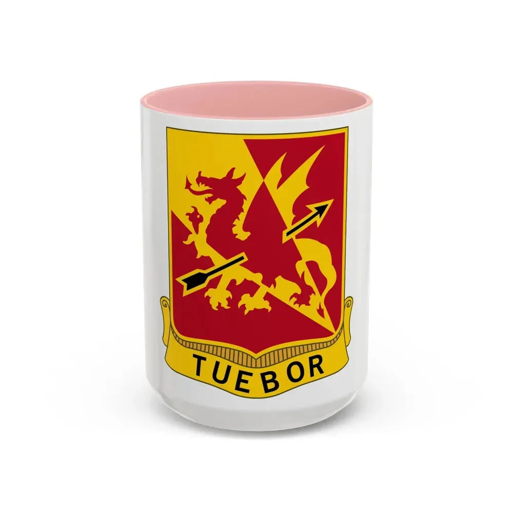 562nd Air Defense Artillery Regiment (U.S. Army) Accent Coffee Mug 15oz Pink - Go Mug Yourself