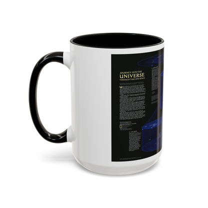 Space - The Universe - Through Time and Space (1983) (Map) Accent Coffee Mug