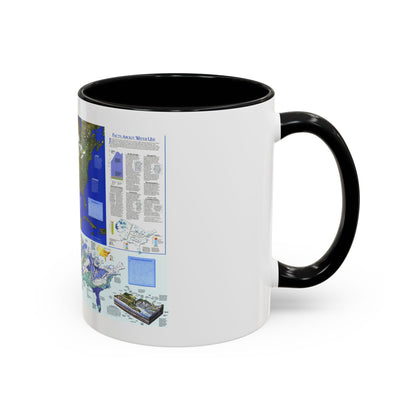 North America - Water- Precious Resource (1993) (Map) Accent Coffee Mug