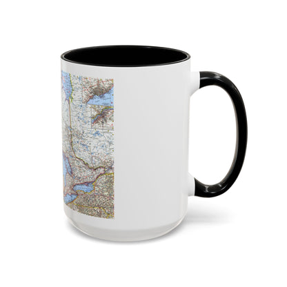 Canada - Central (1963) (Map) Accent Coffee Mug