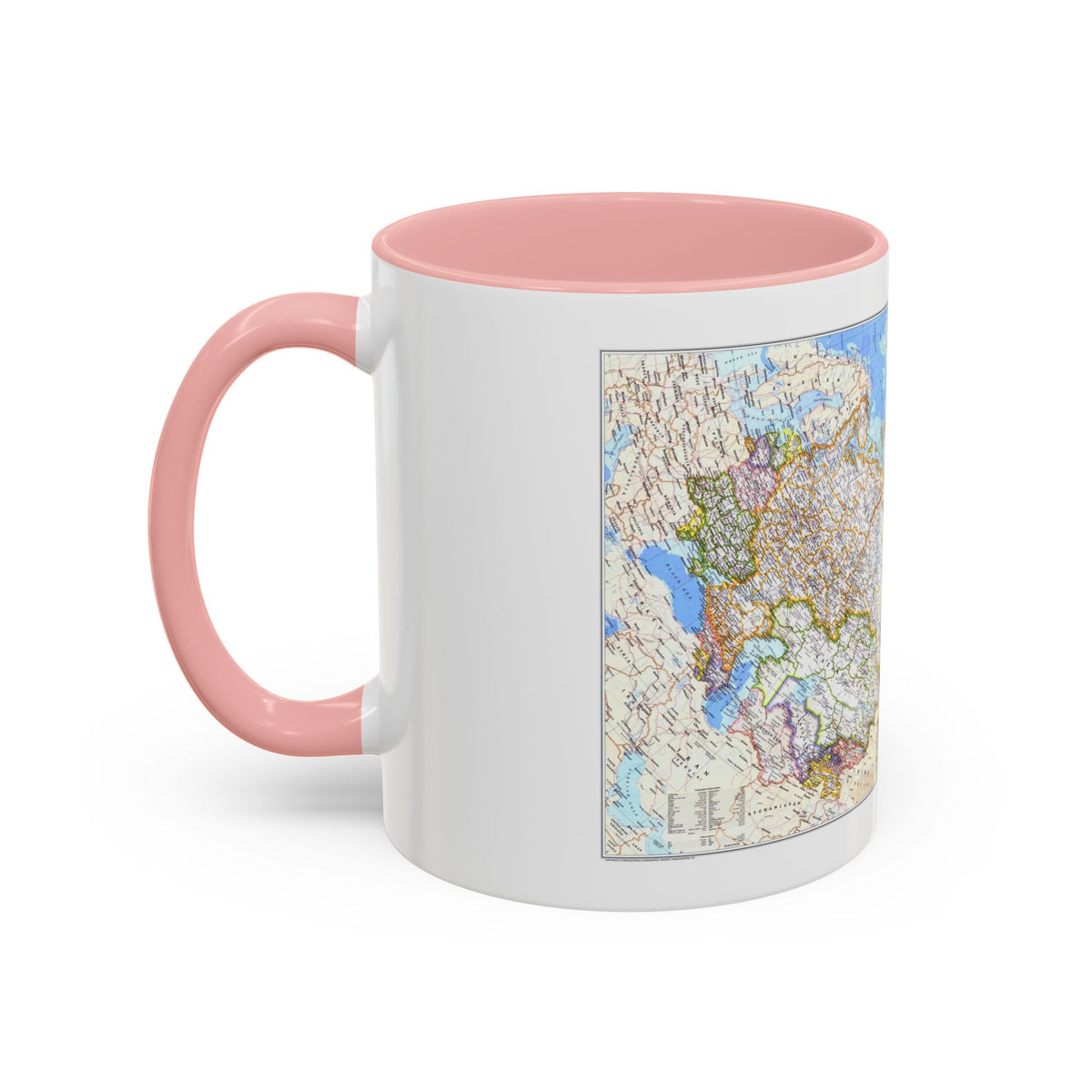Russia - Soviet Union (1976) (Map) Accent Coffee Mug
