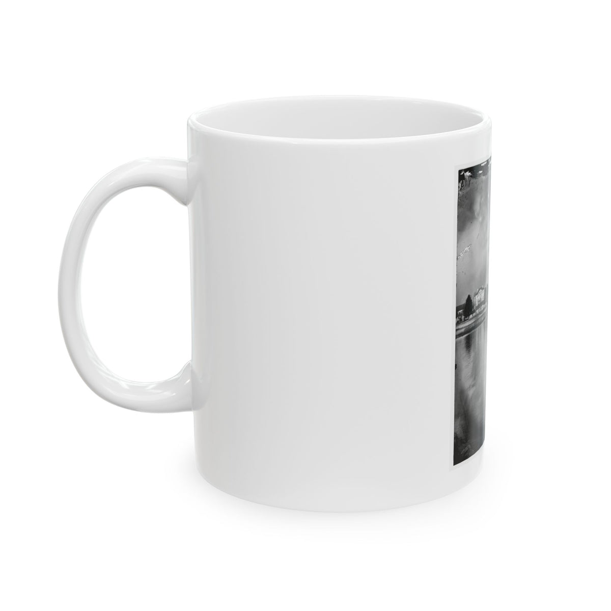 Beaufort, South Carolina. View Of Beaufort From The Waterfront. Fuller's House (U.S. Civil War) White Coffee Mug