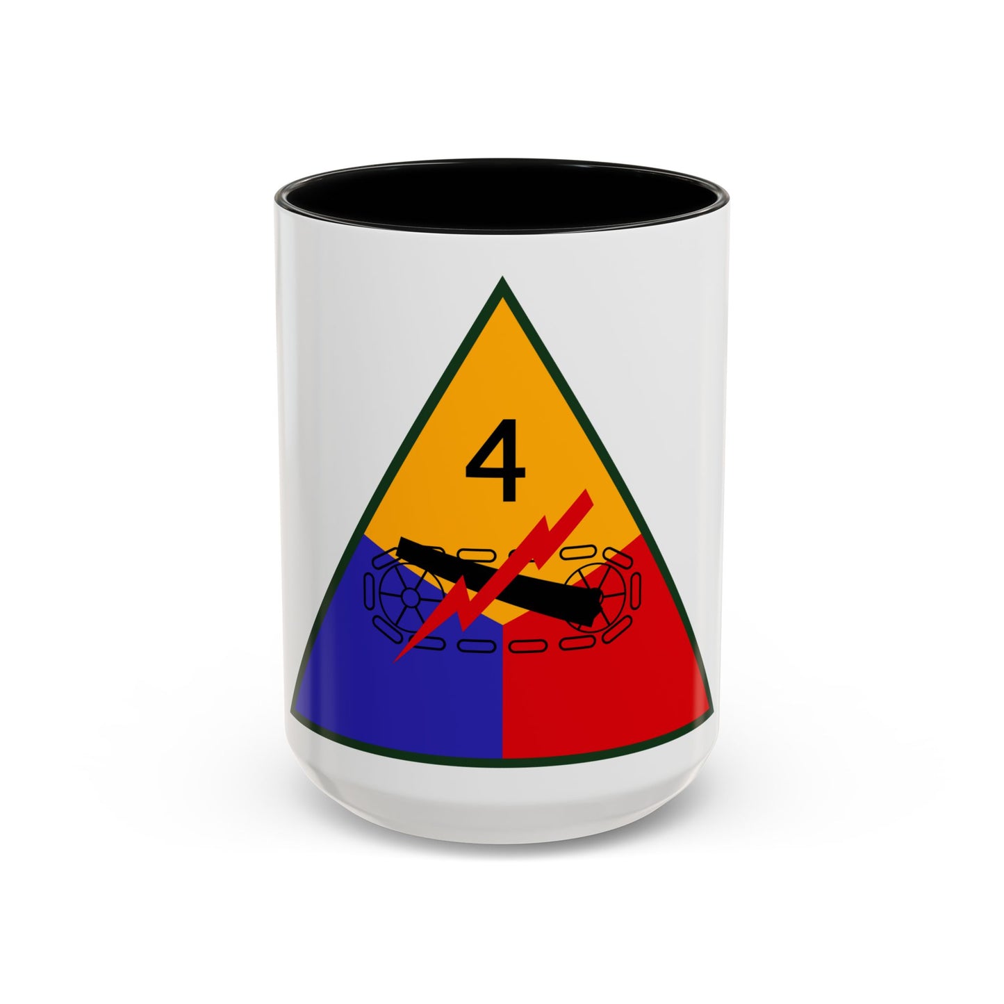 4th Armored Division (U.S. Army) Accent Coffee Mug