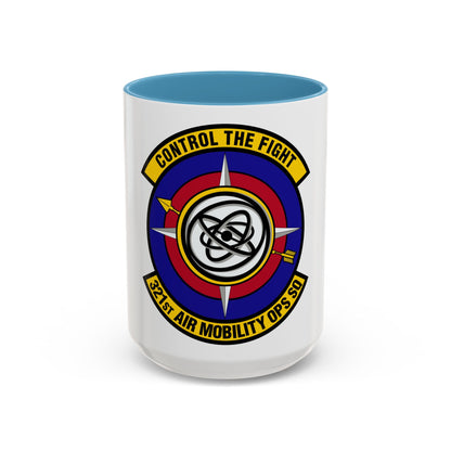 321 Air Mobility Operations Squadron (U.S. Air Force) Accent Coffee Mug