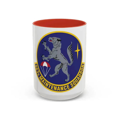 563d Maintenance Squadron (U.S. Air Force) Accent Coffee Mug 15oz Red - Go Mug Yourself