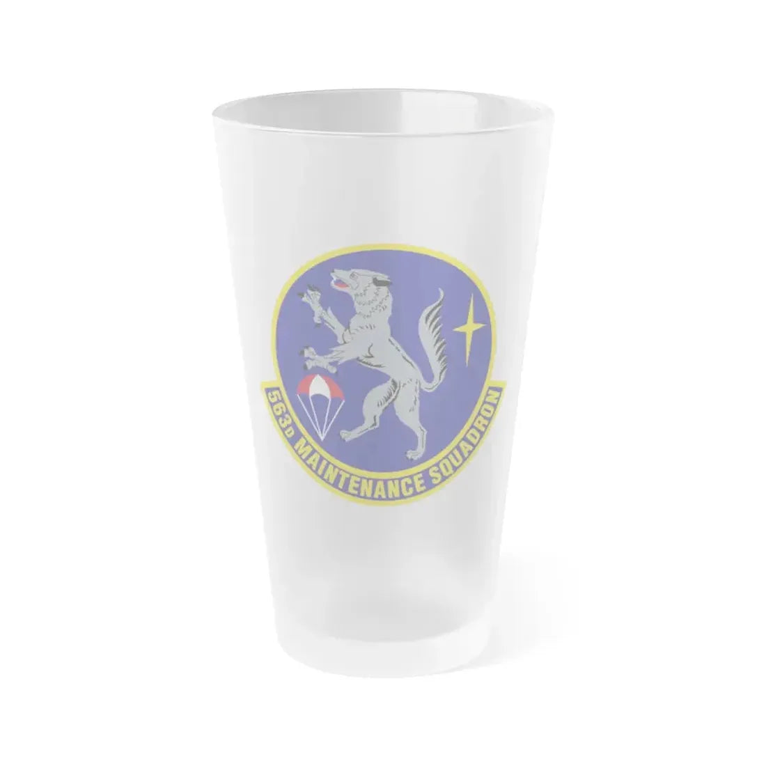 563d Maintenance Squadron (U.S. Air Force) Frosted Pint Glass 16oz Default Title - Go Mug Yourself