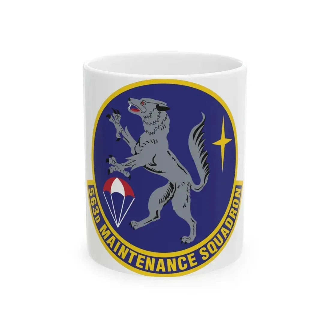 563d Maintenance Squadron (U.S. Air Force) White Coffee Mug 11oz - Go Mug Yourself