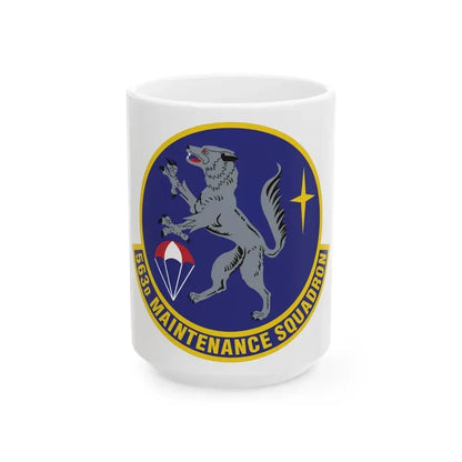 563d Maintenance Squadron (U.S. Air Force) White Coffee Mug 15oz - Go Mug Yourself