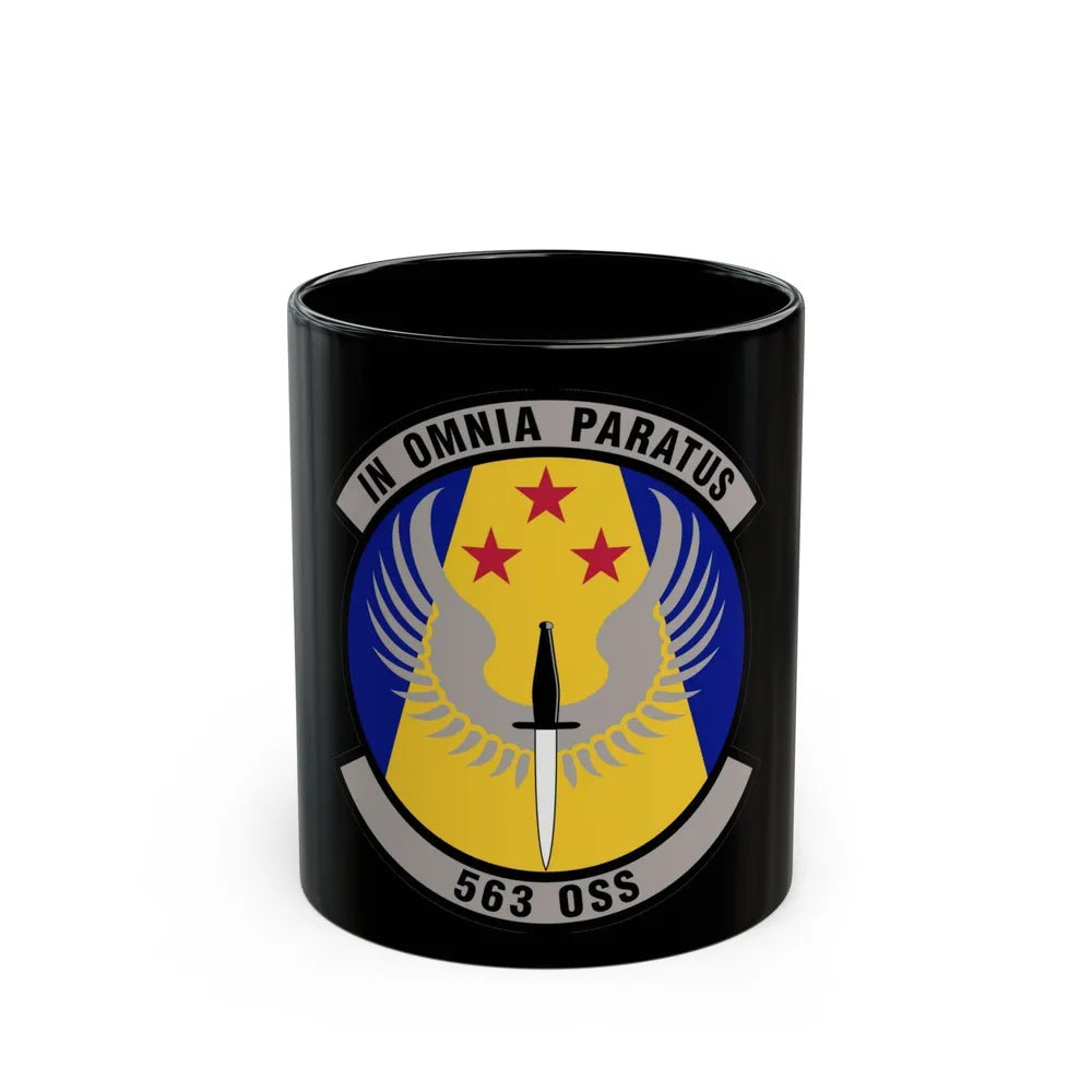 563d Operations Support Squadron (U.S. Air Force) Black Coffee Mug-11oz-Go Mug Yourself