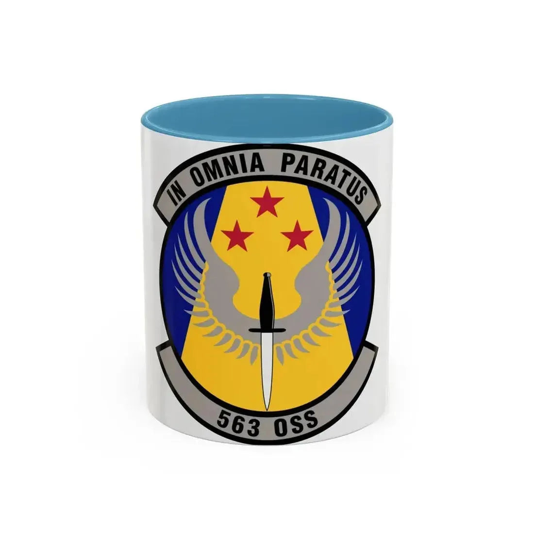563d Operations Support Squadron (U.S. Air Force) Accent Coffee Mug 11oz Light Blue - Go Mug Yourself