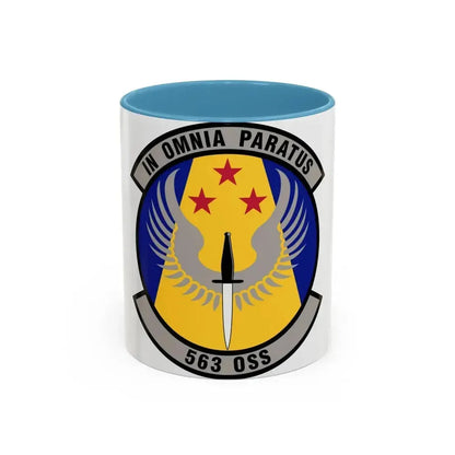563d Operations Support Squadron (U.S. Air Force) Accent Coffee Mug 11oz Light Blue - Go Mug Yourself