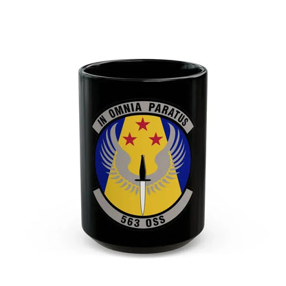 563d Operations Support Squadron (U.S. Air Force) Black Coffee Mug 15oz - Go Mug Yourself