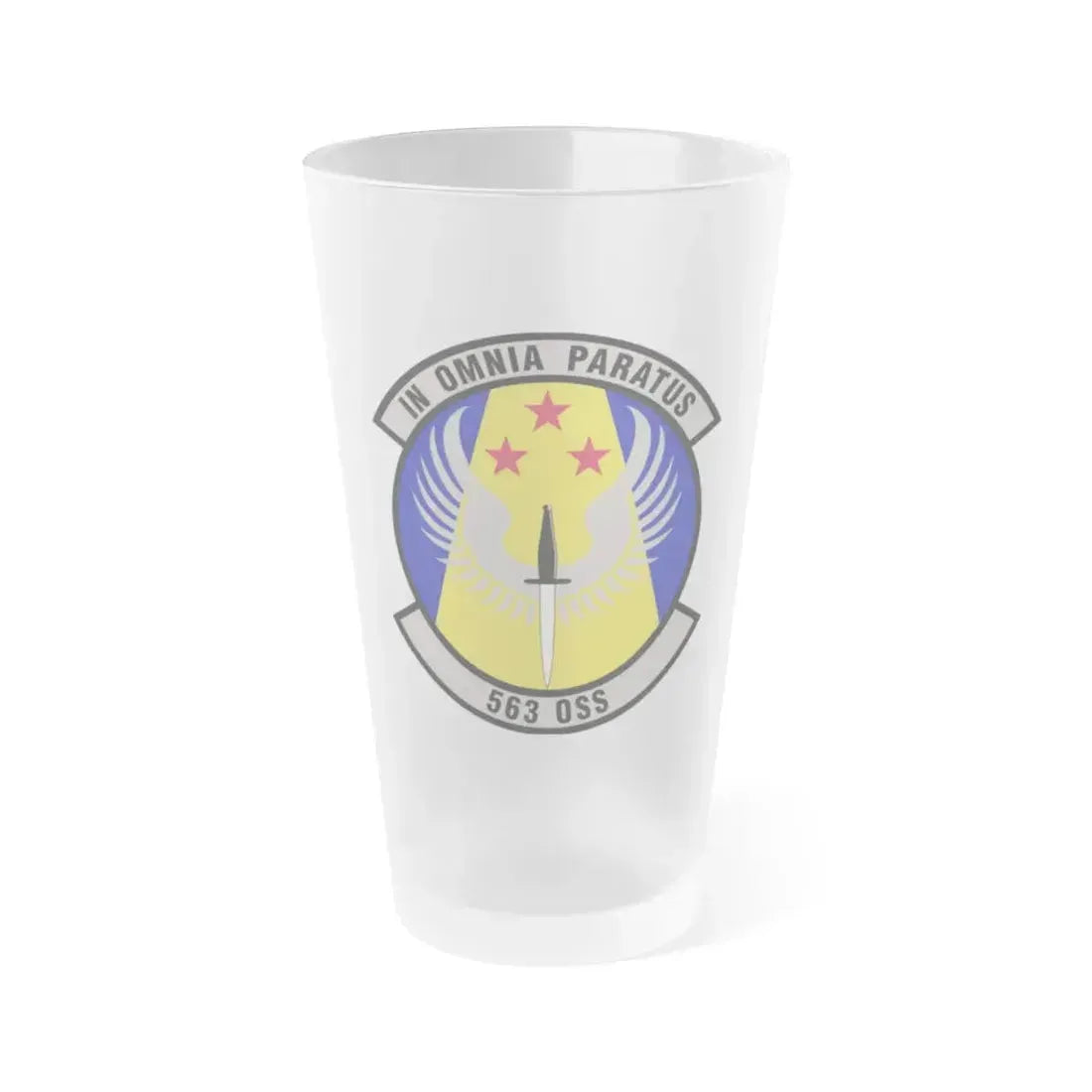 563d Operations Support Squadron (U.S. Air Force) Frosted Pint Glass 16oz 16oz Frosted - Go Mug Yourself