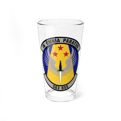 563d Operations Support Squadron (U.S. Air Force) Pint Glass 16oz 16oz - Go Mug Yourself