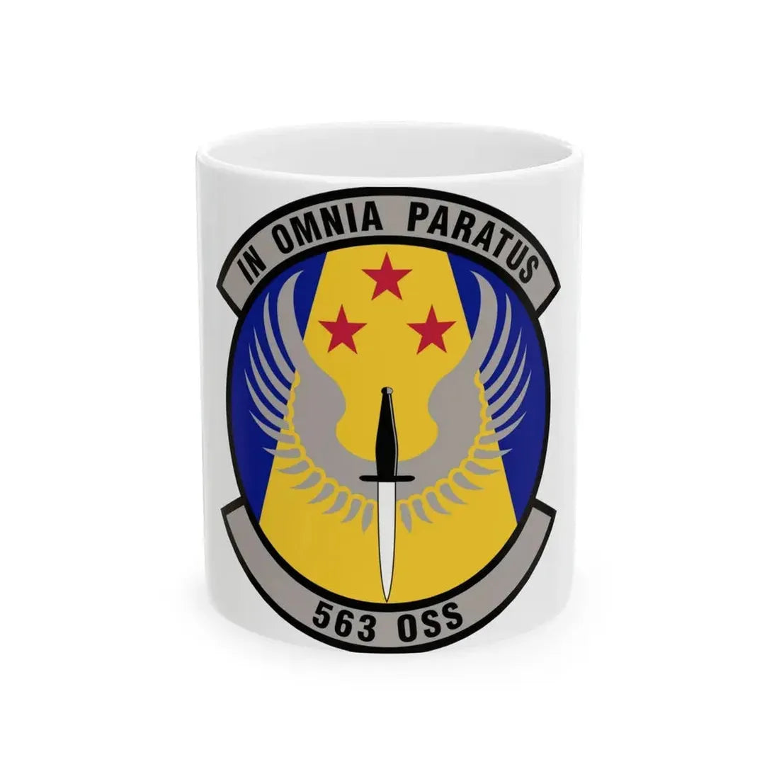 563d Operations Support Squadron (U.S. Air Force) White Coffee Mug 11oz - Go Mug Yourself