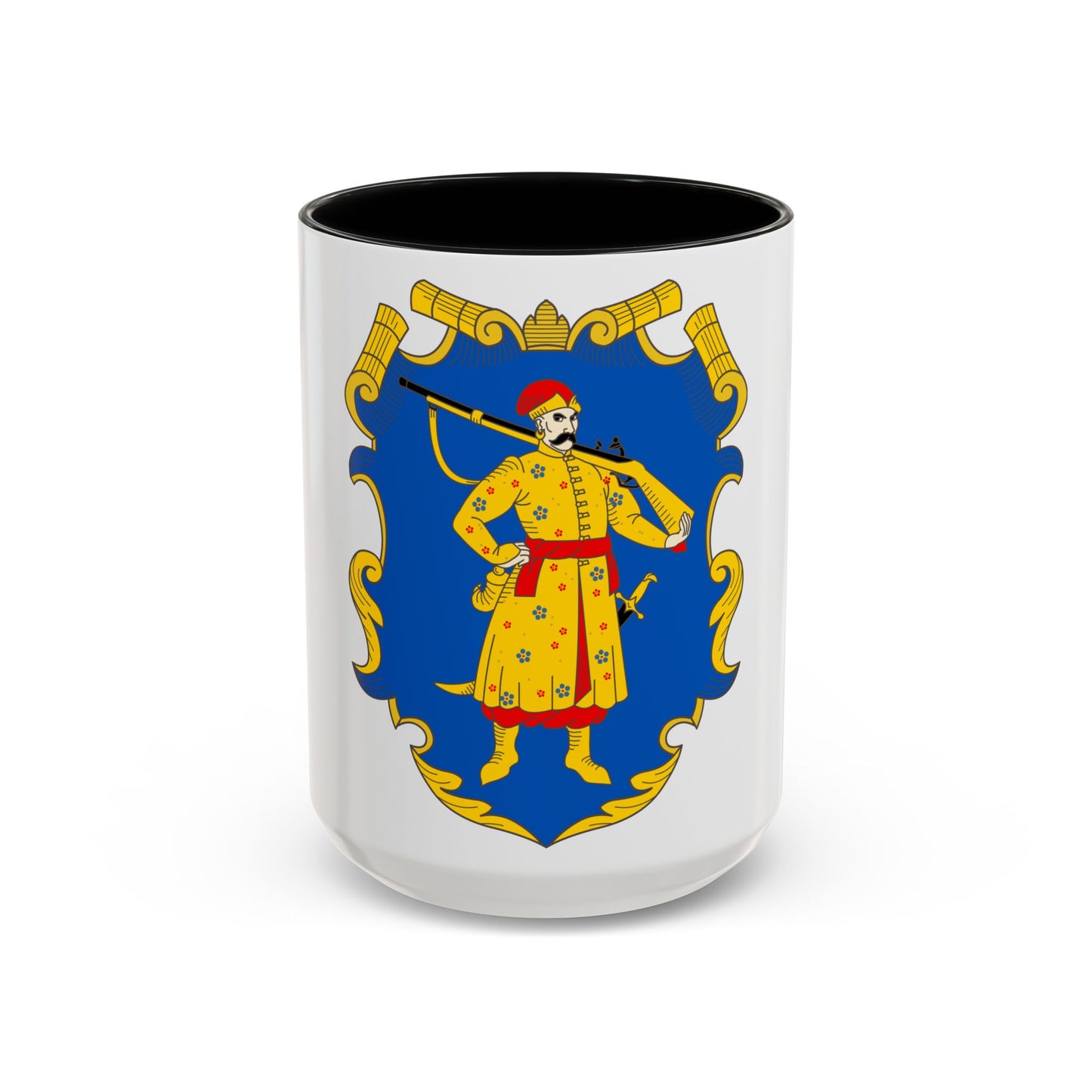 Coat of arms of the Zaporozhian Host - Accent Coffee Mug