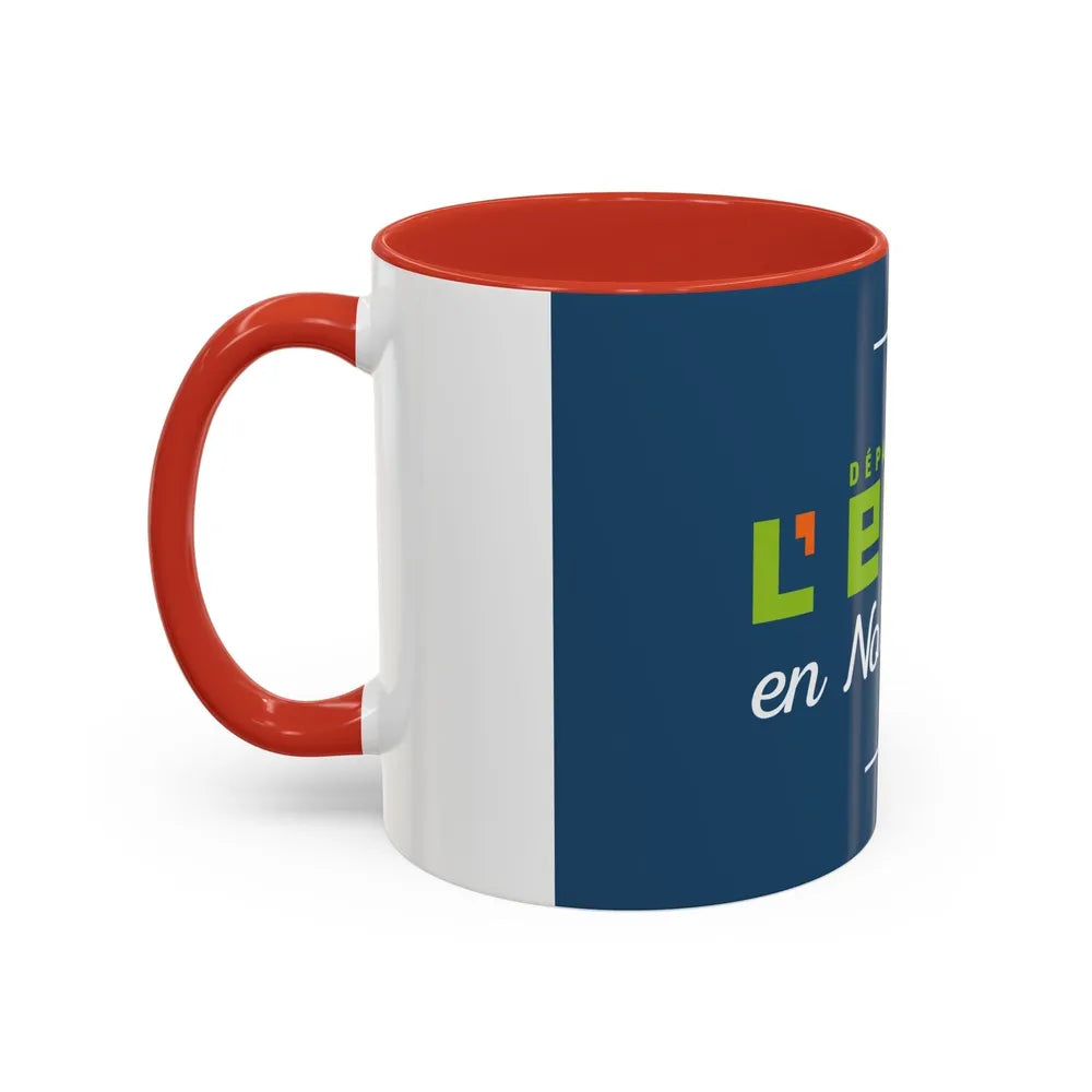 Flag of Eure France - Accent Coffee Mug-Go Mug Yourself