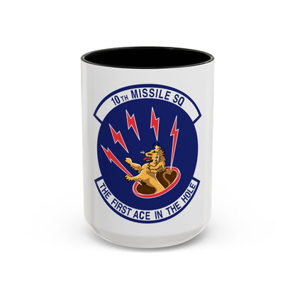 10th Missile SQ The First In The Hole (U.S. Air Force) Accent Coffee Mug