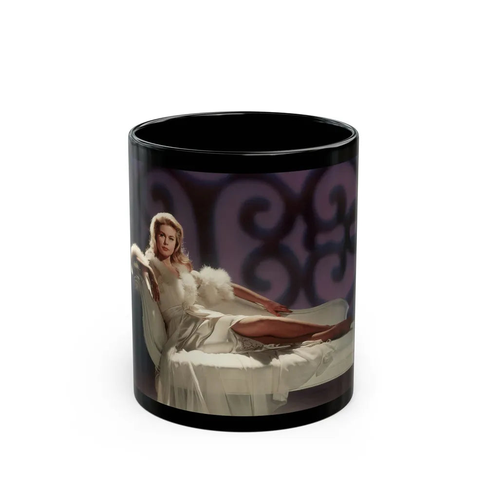 Elizabeth Montgomery #78 1 (Vintage Female Icon) Black Coffee Mug-11oz-Go Mug Yourself