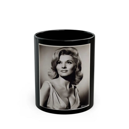 Nancy Kovack #59 (Vintage Female Icon) Black Coffee Mug-11oz-Go Mug Yourself